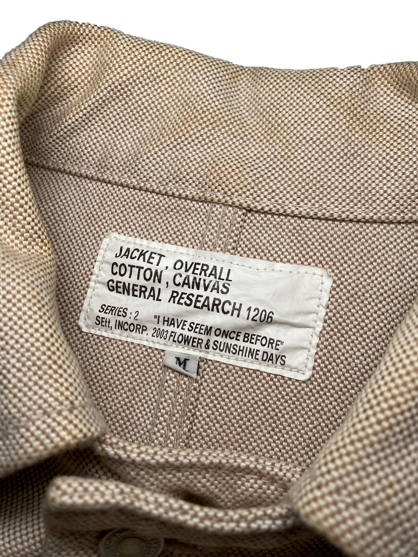 00s General Research Work Jacket - L