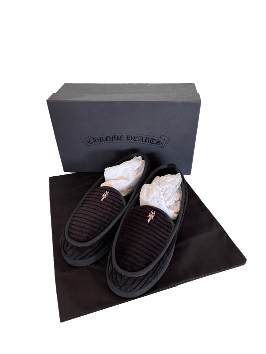 Chrome Hearts Dagger Corduroy Slippers - 44