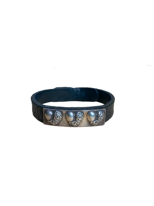 Chrome Hearts Heart Plate Bracelet - 9.5