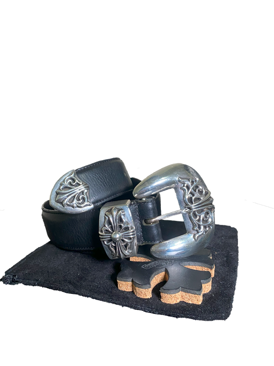 Chrome Hearts Floral Three Piece Belt - 34