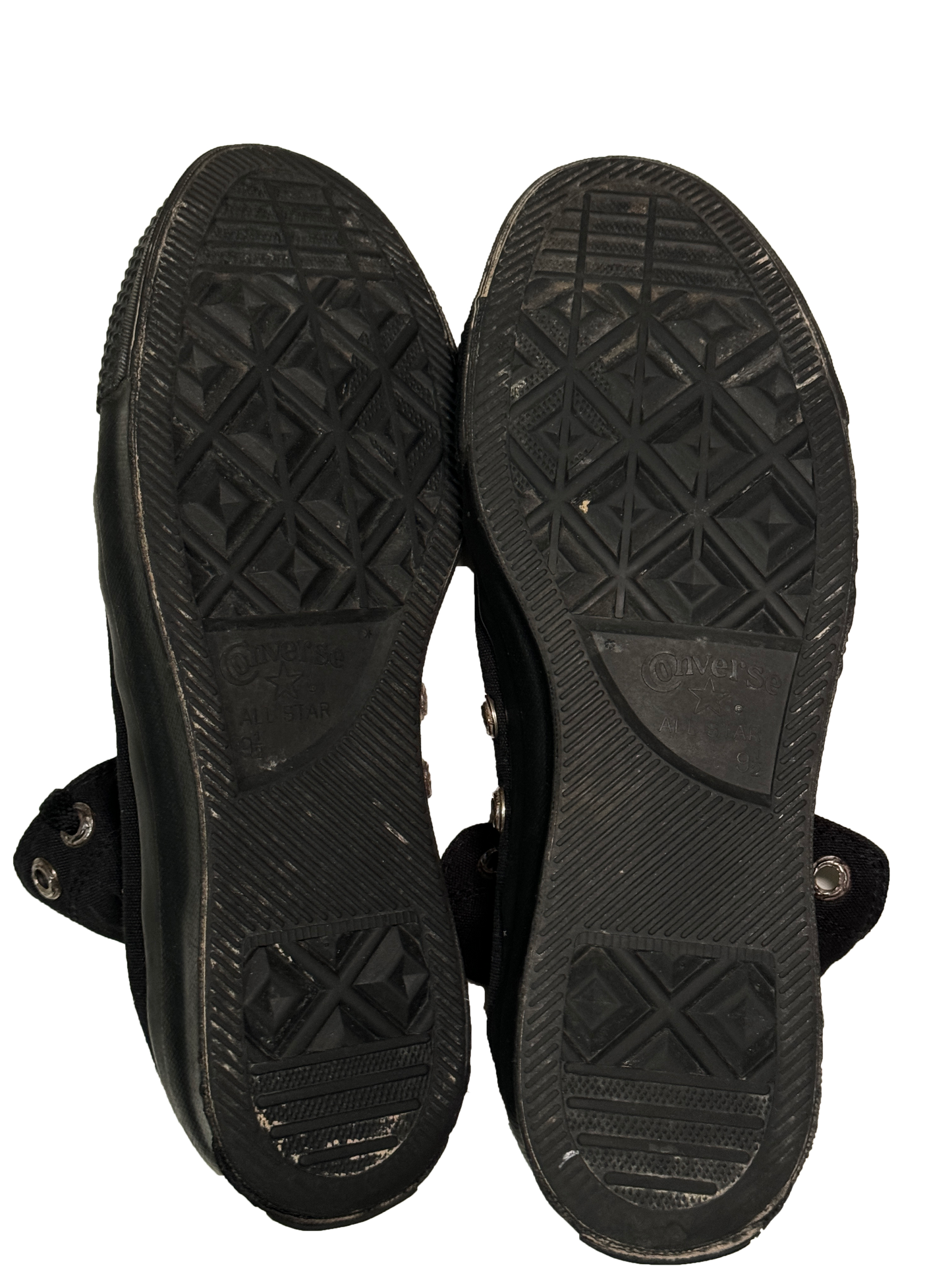 Chrome Hearts Black Converse - 9.5