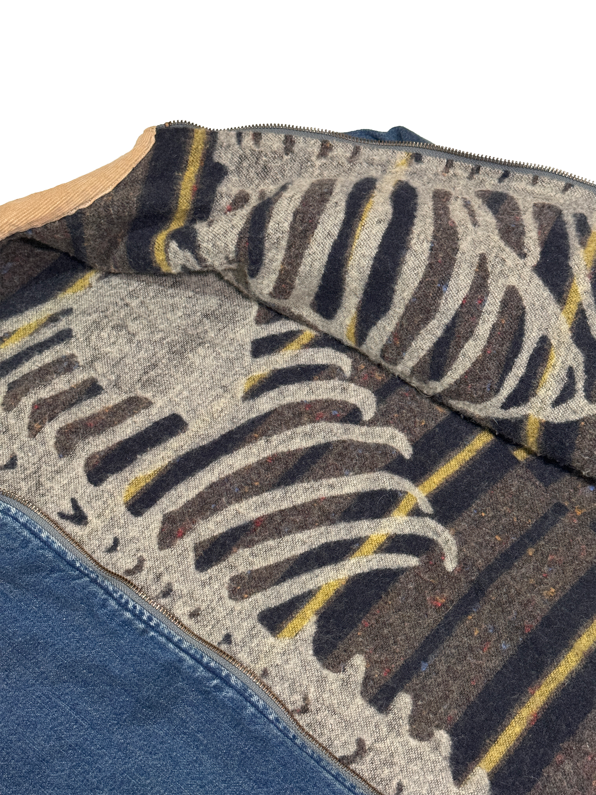 Kapital S/S 23 Reversible Bone Zip-up Work Jacket - 3