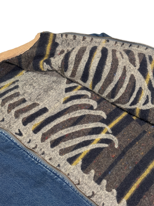 Kapital S/S 23 Reversible Bone Zip-up Work Jacket - 3