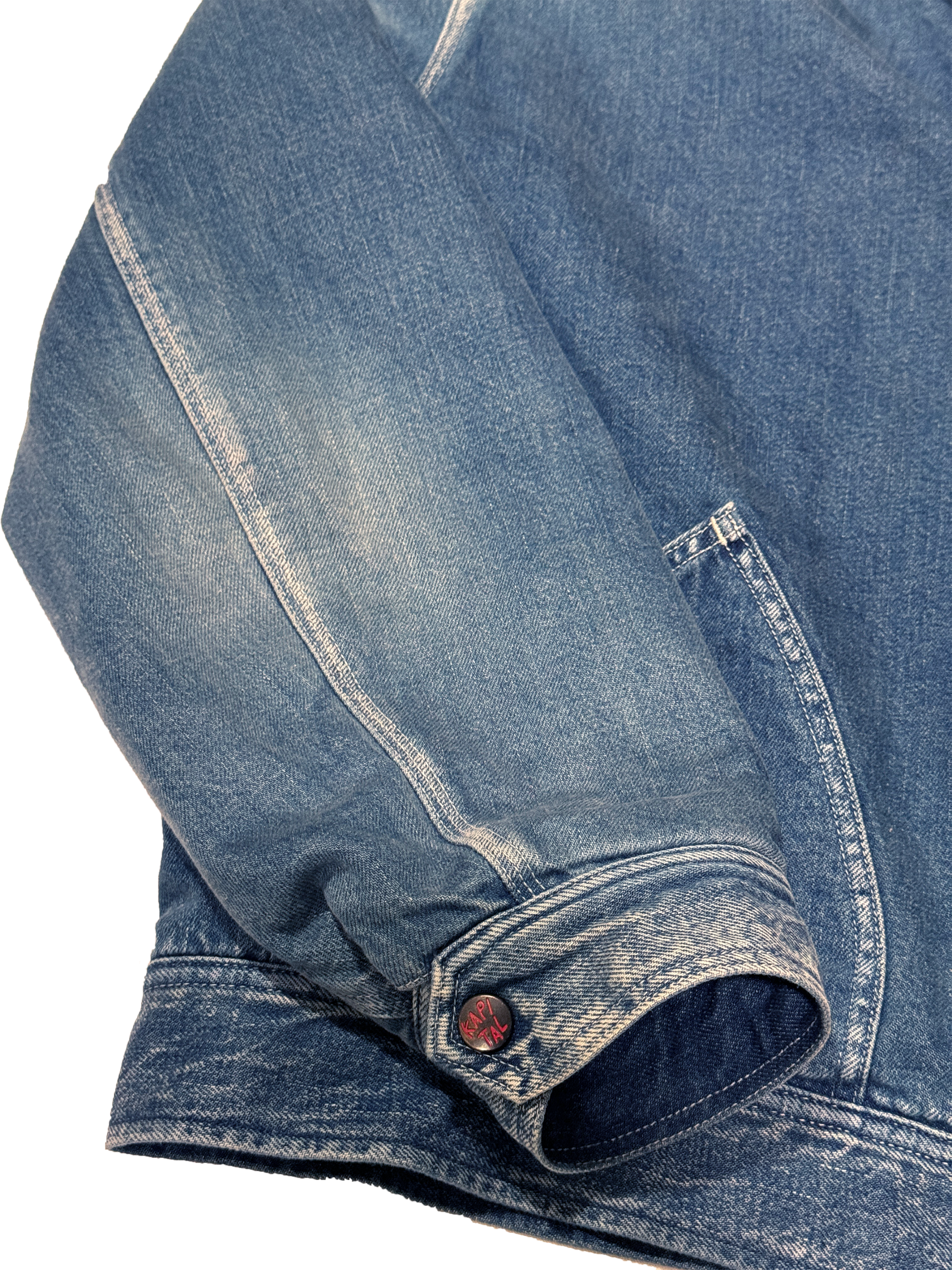 Kapital S/S 23 Reversible Bone Zip-up Work Jacket - 3