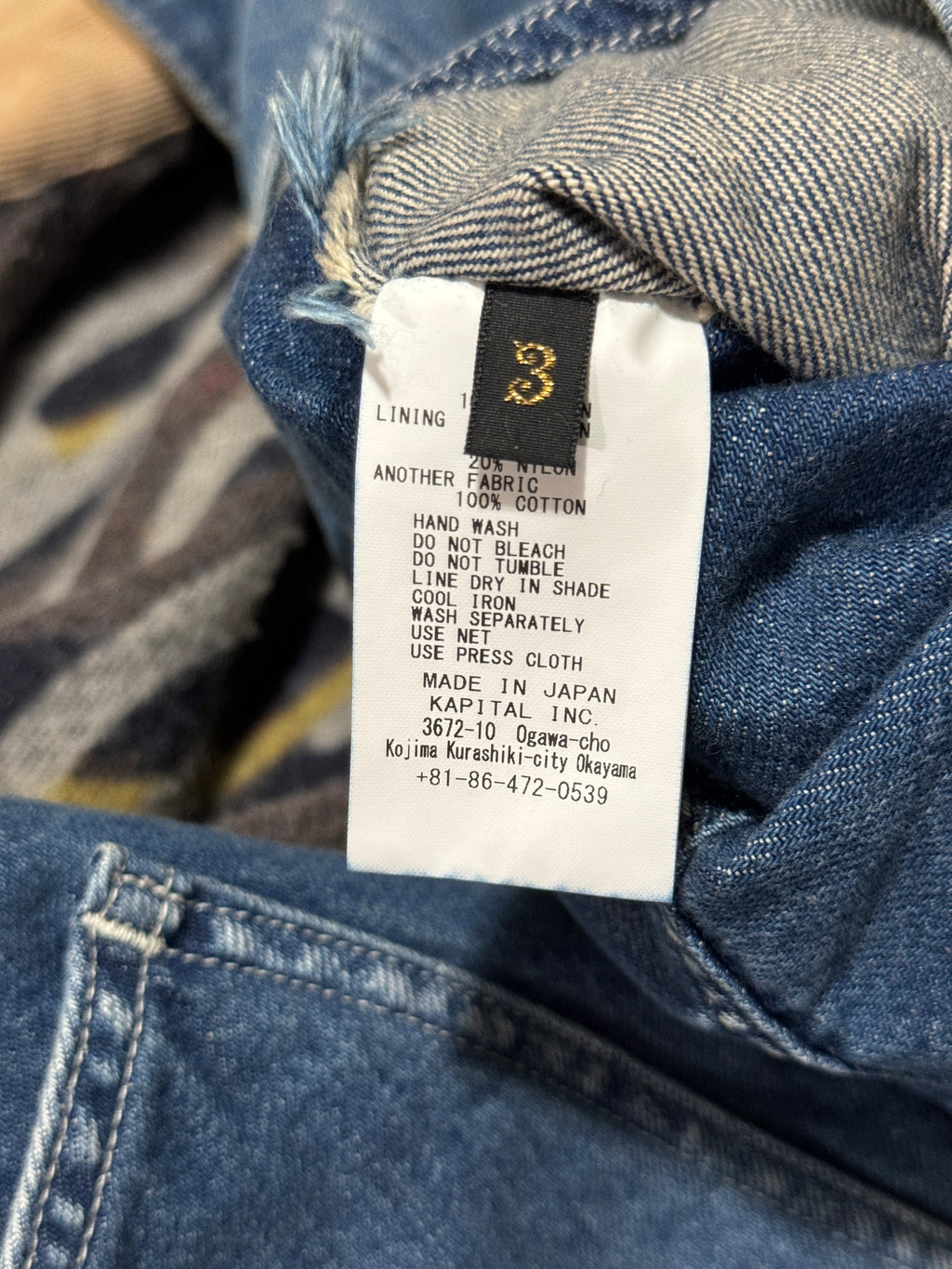 Kapital S/S 23 Reversible Bone Zip-up Work Jacket - 3