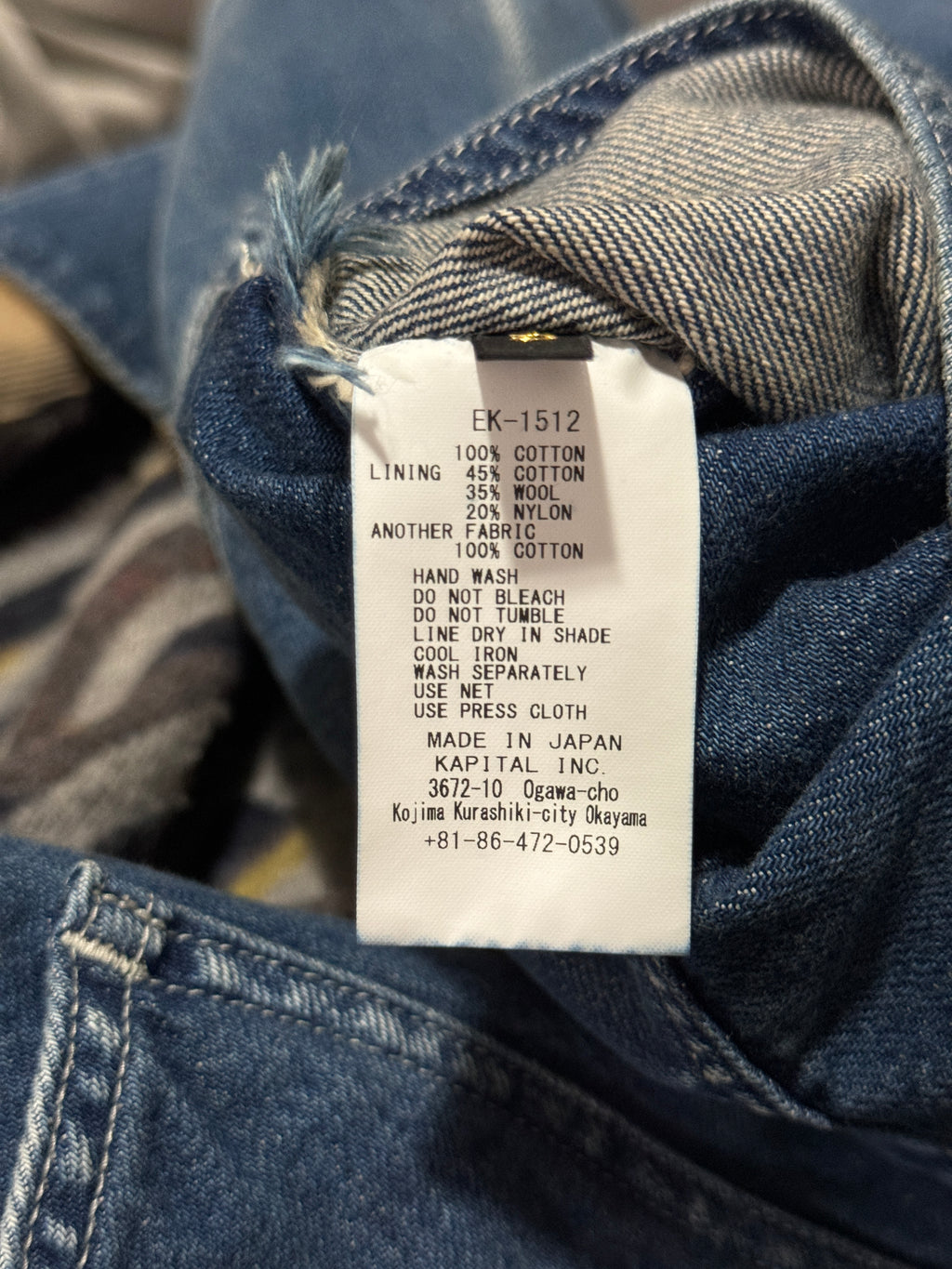 Kapital S/S 23 Reversible Bone Zip-up Work Jacket - 3