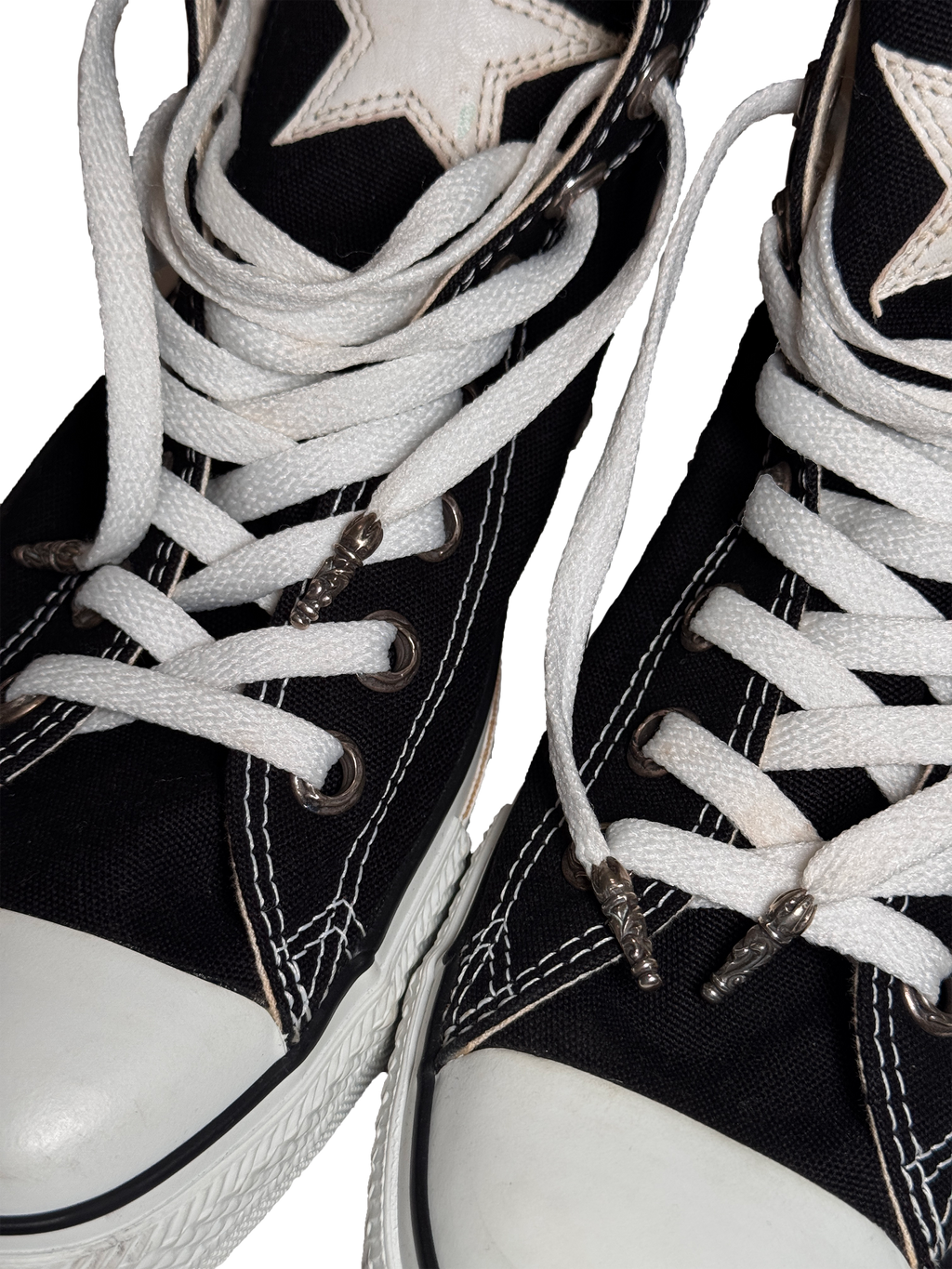 Chrome Hearts Canvas Star Patch Converse - 9.5