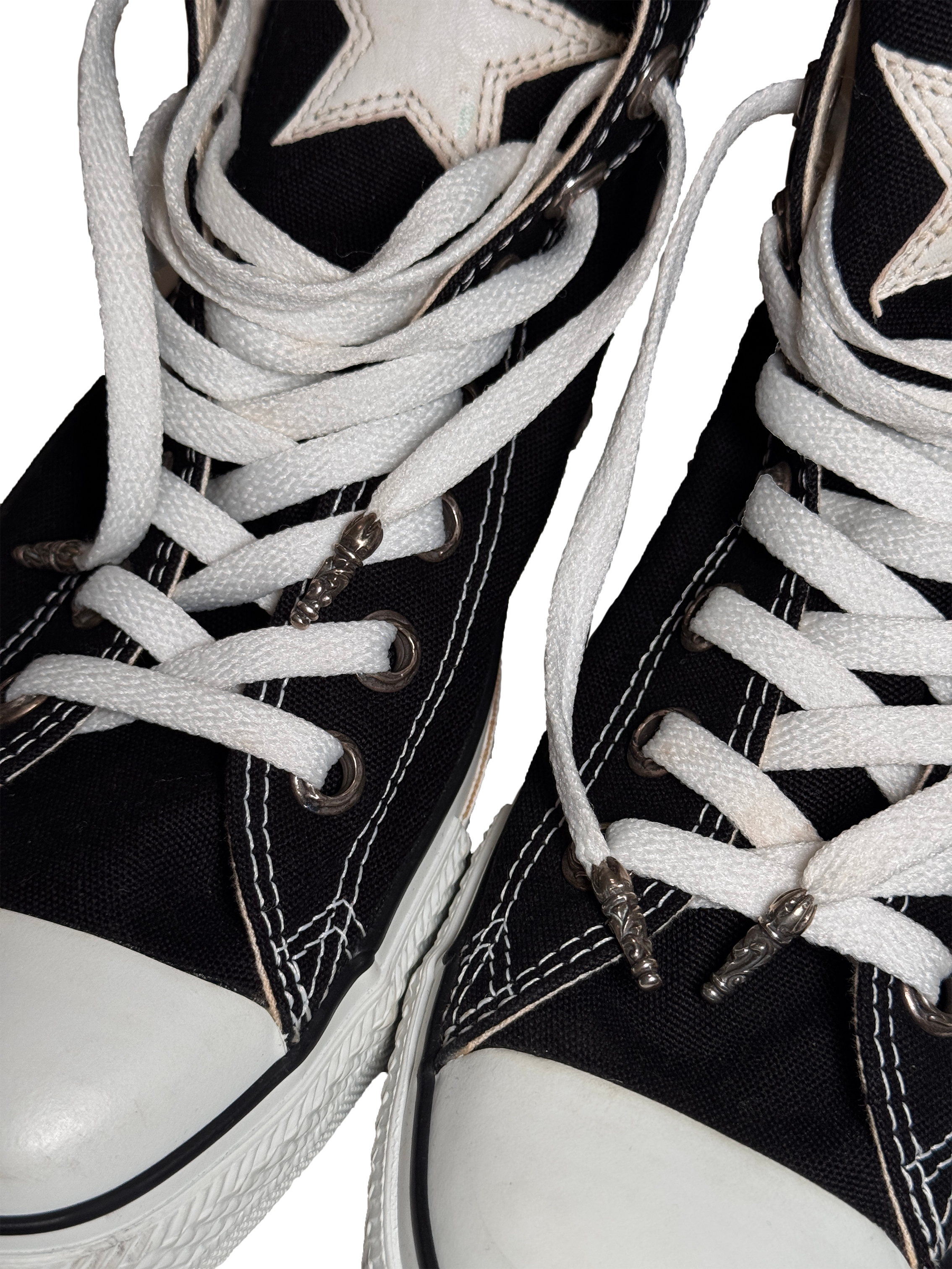 Chrome Hearts Canvas Star Patch Converse - 9.5