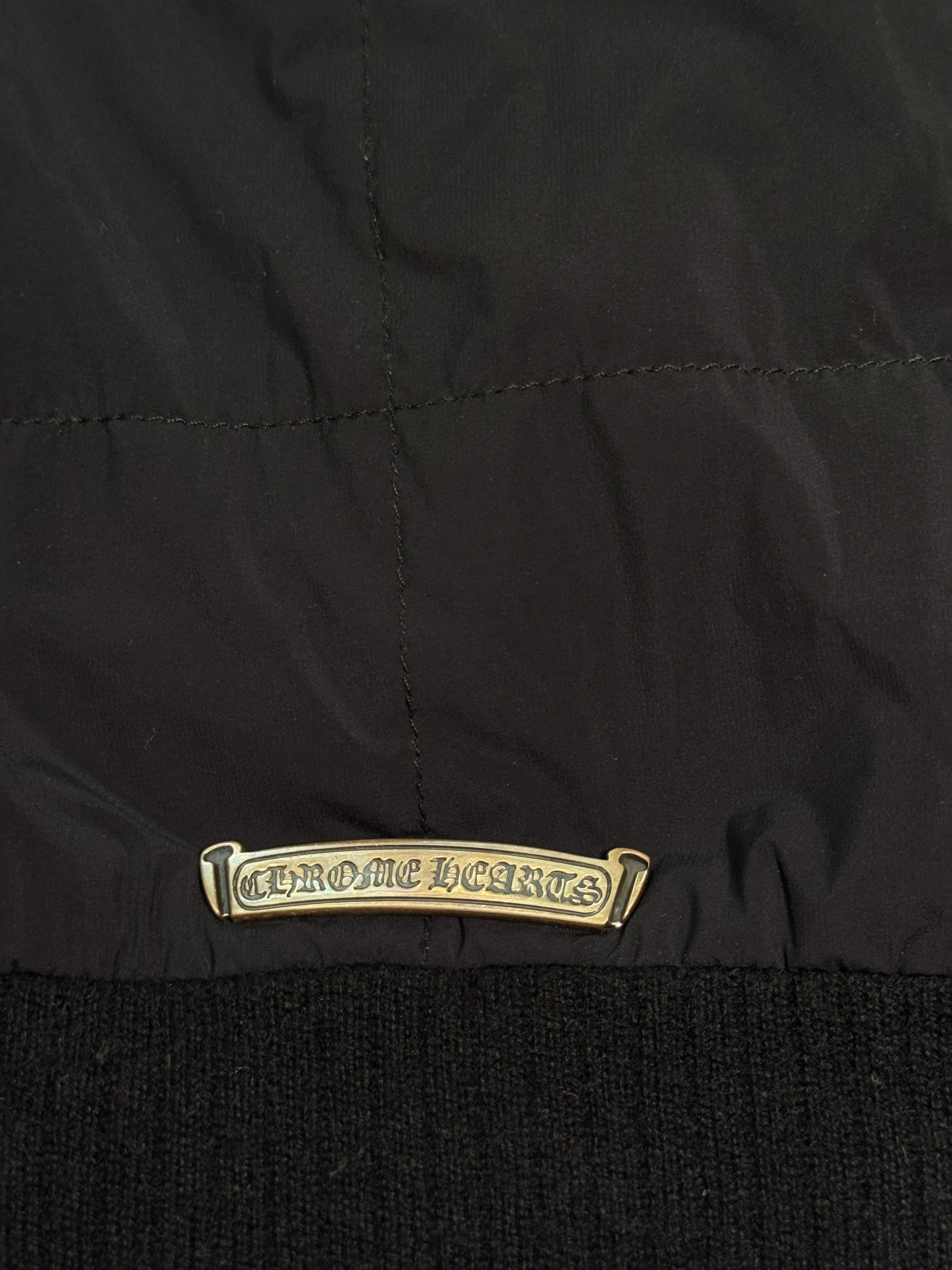 Chrome Hearts Cemetery Cross Patch Nylon Quilted Jacket - L