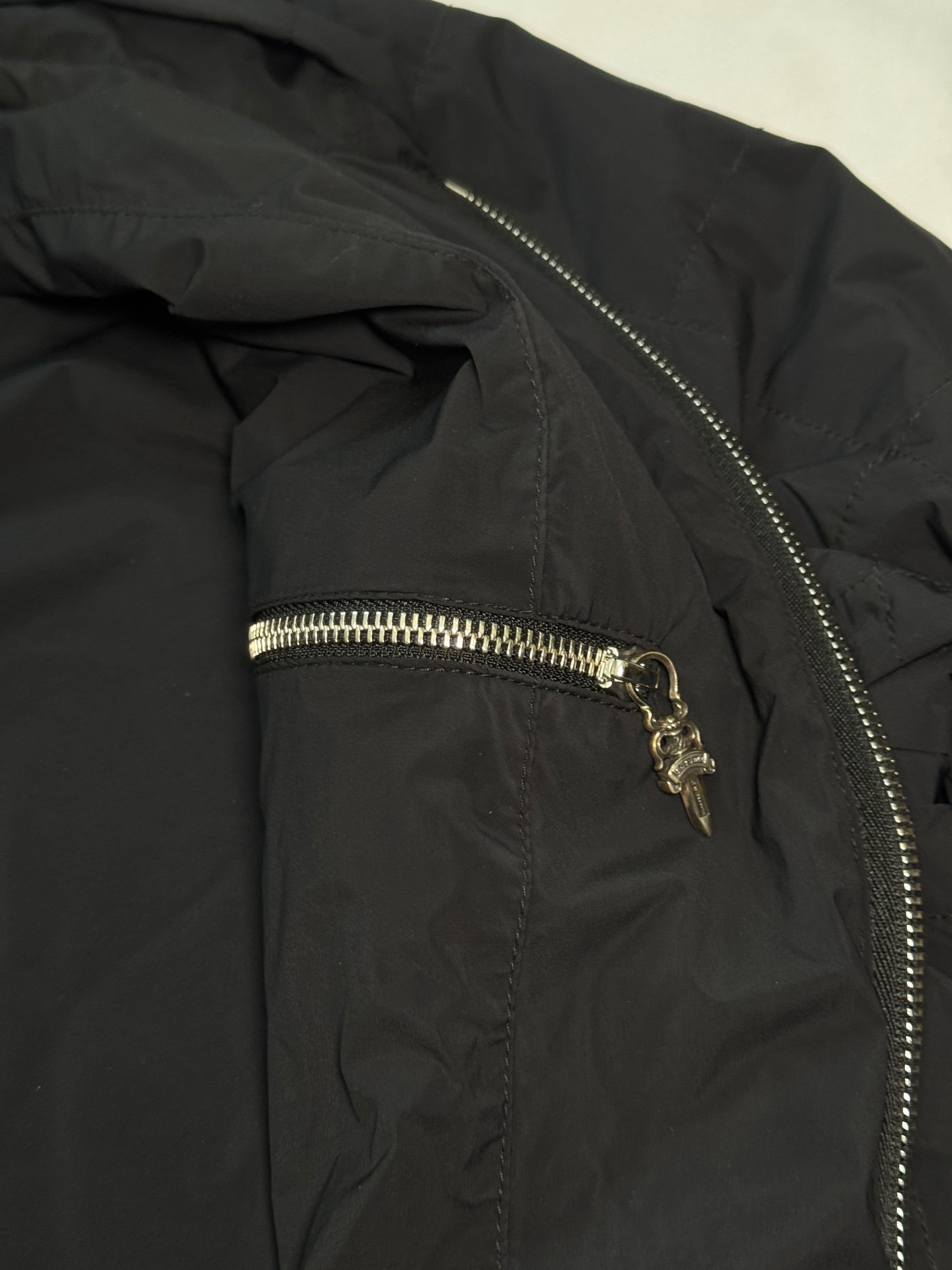 Chrome Hearts Cemetery Cross Patch Nylon Quilted Jacket - L