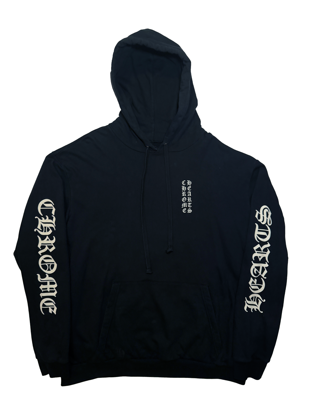 Chrome Hearts Vertical Logo Hoodie - XXL