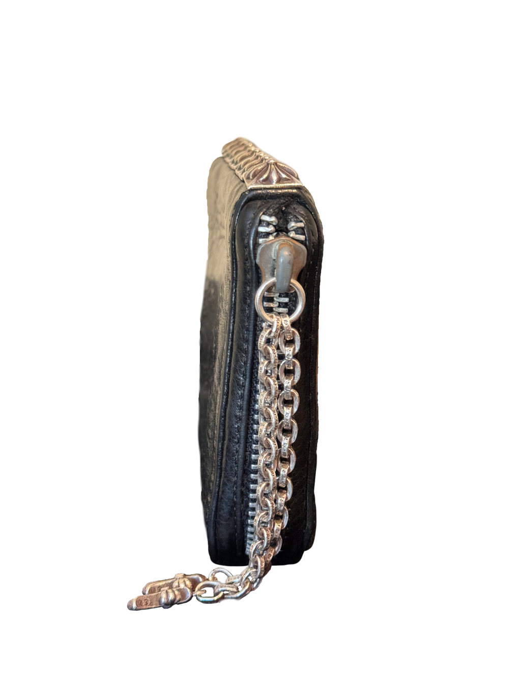 Chrome Hearts Pyramid Plus Side Zip Wallet - OS