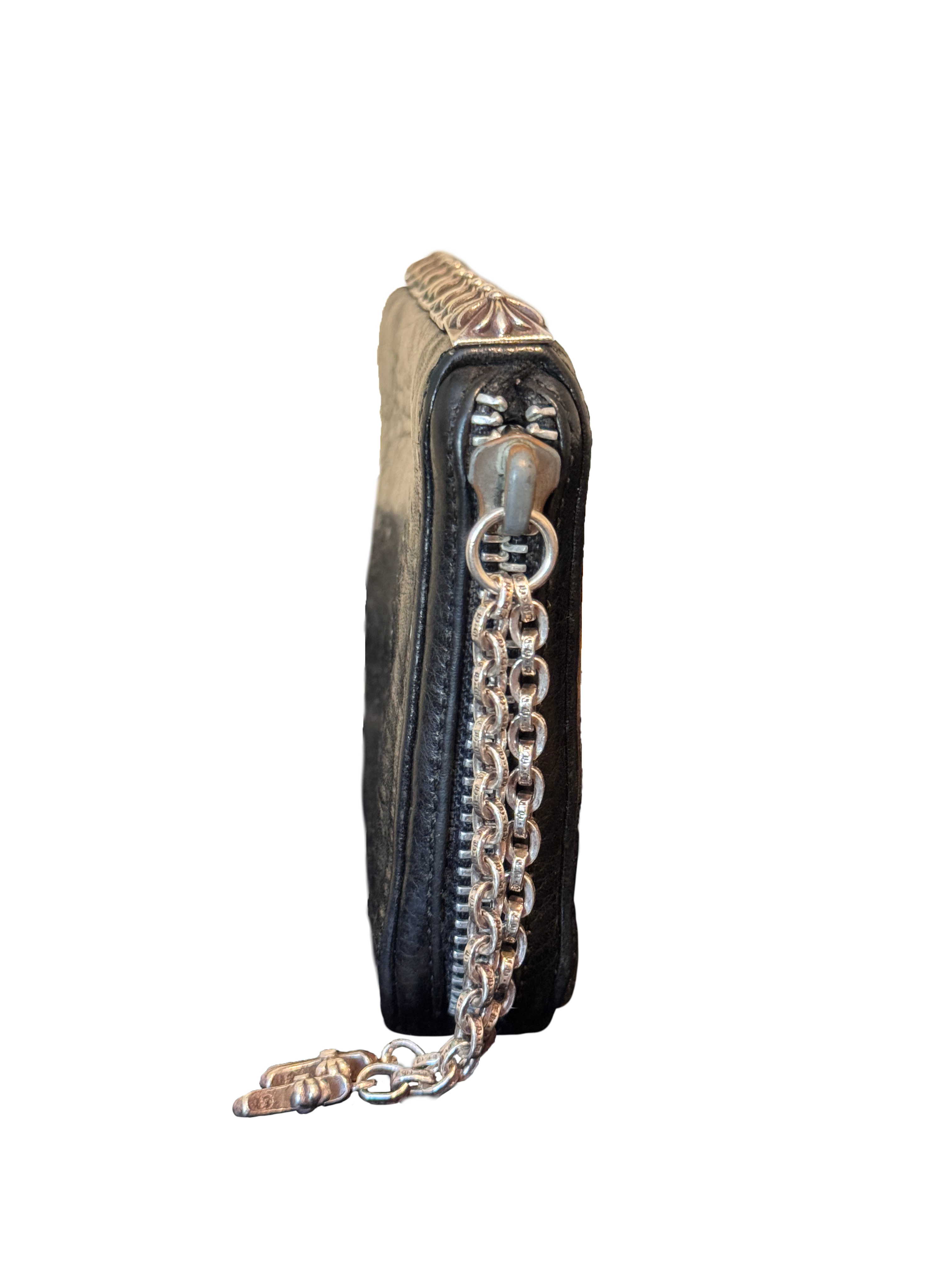 Chrome Hearts Pyramid Plus Side Zip Wallet - OS