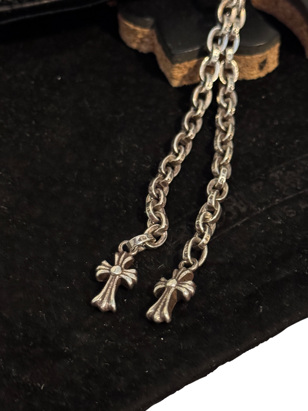 Chrome Hearts Pyramid Plus Side Zip Wallet - OS