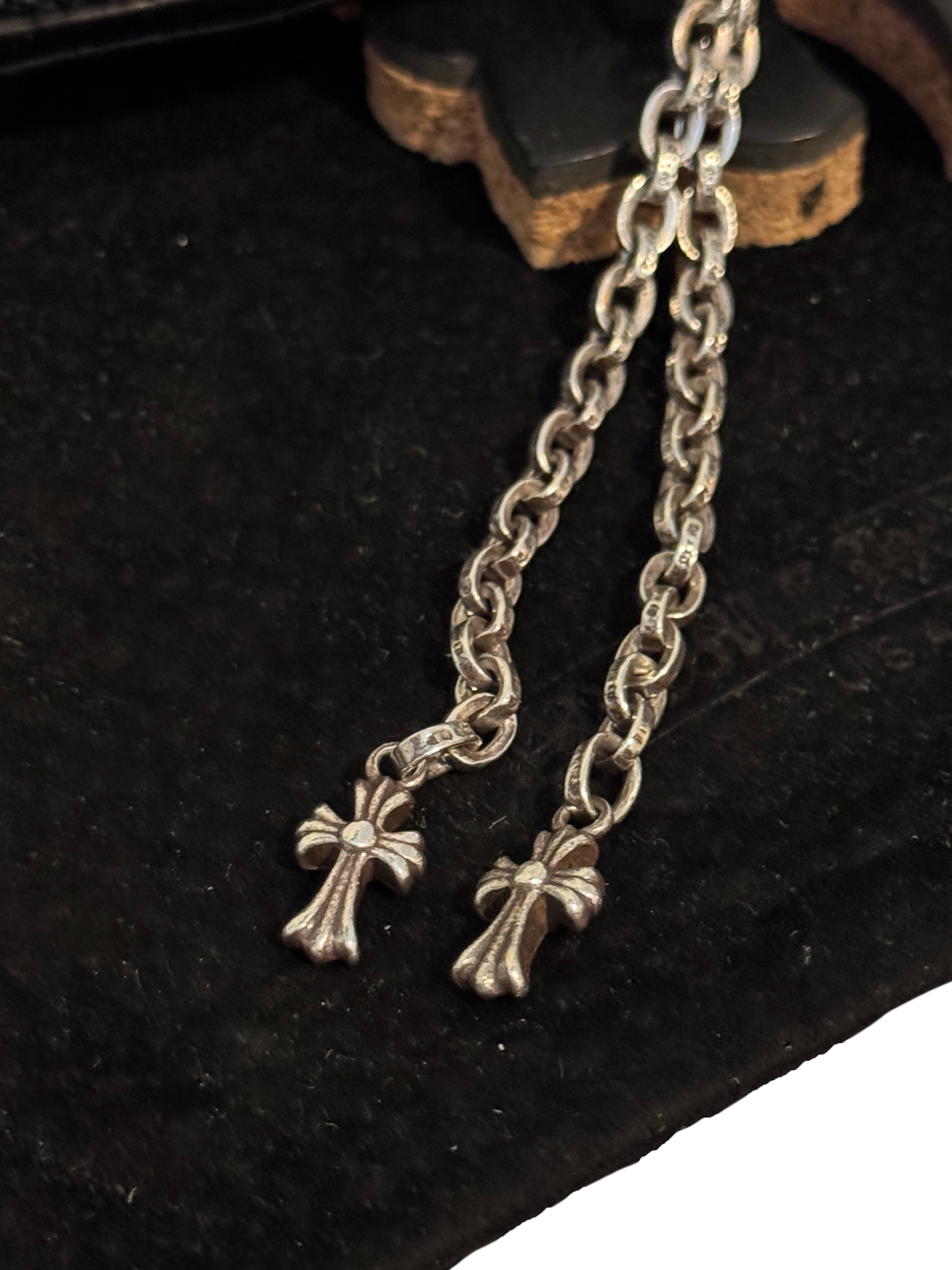 Chrome Hearts Pyramid Plus Side Zip Wallet - OS