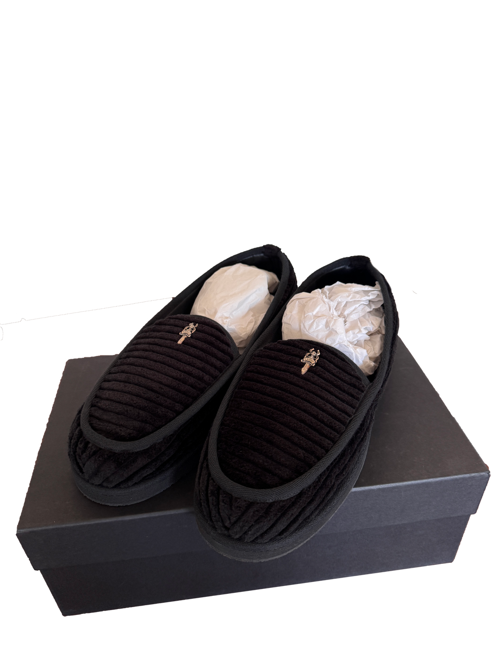 Chrome Hearts Dagger Corduroy Slippers - 44