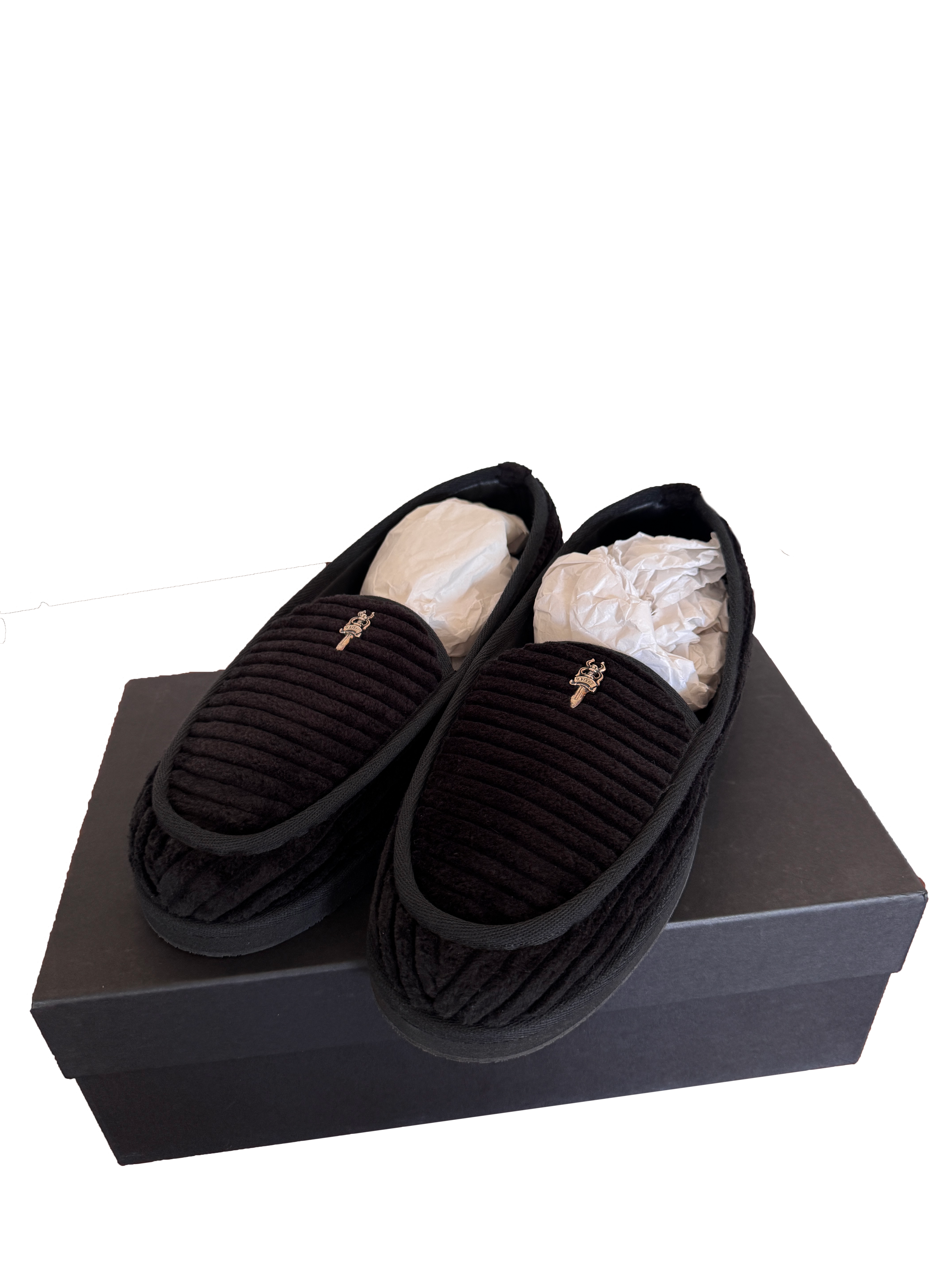 Chrome Hearts Dagger Corduroy Slippers - 44