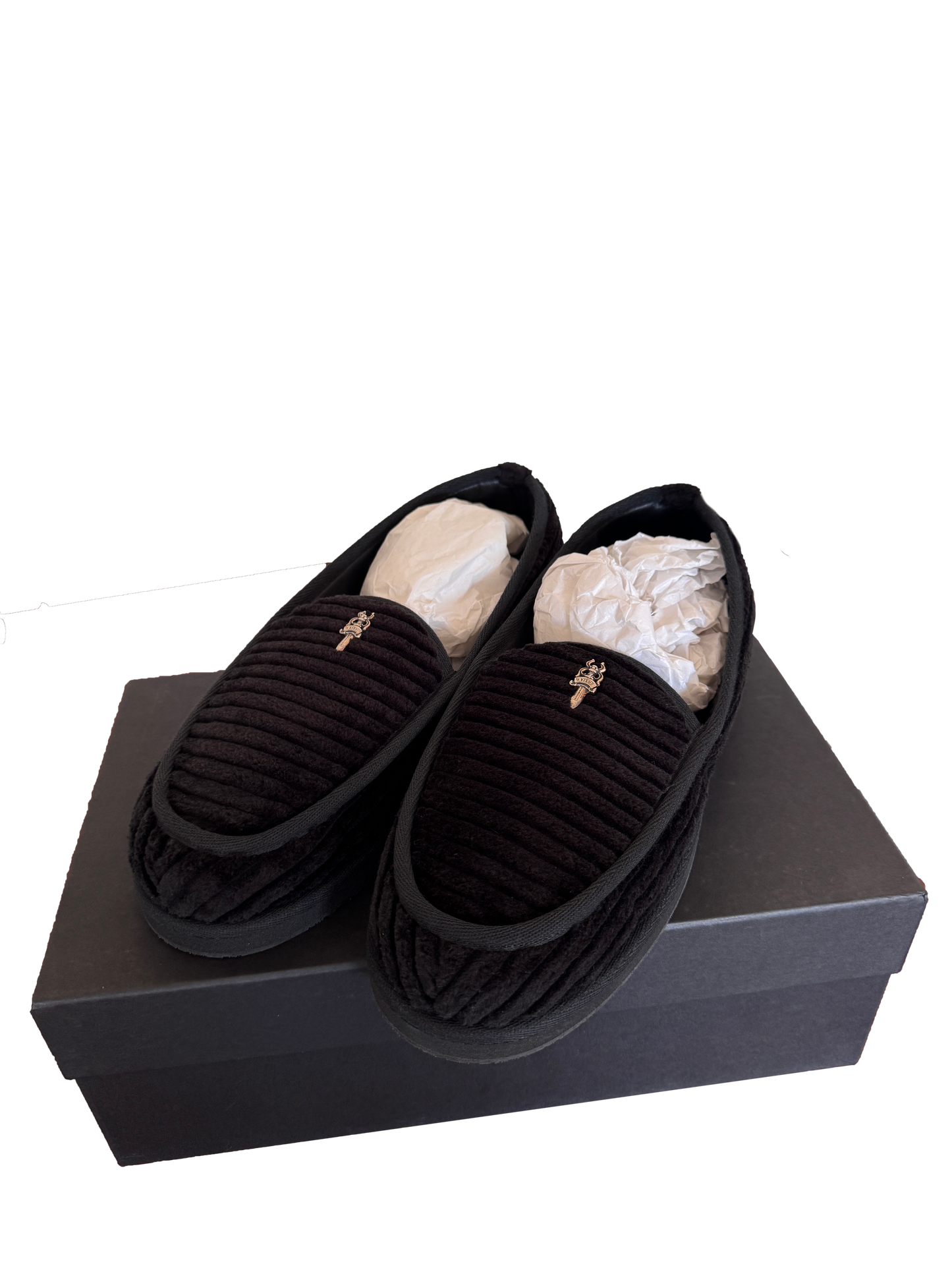 Chrome Hearts Dagger Corduroy Slippers - 44