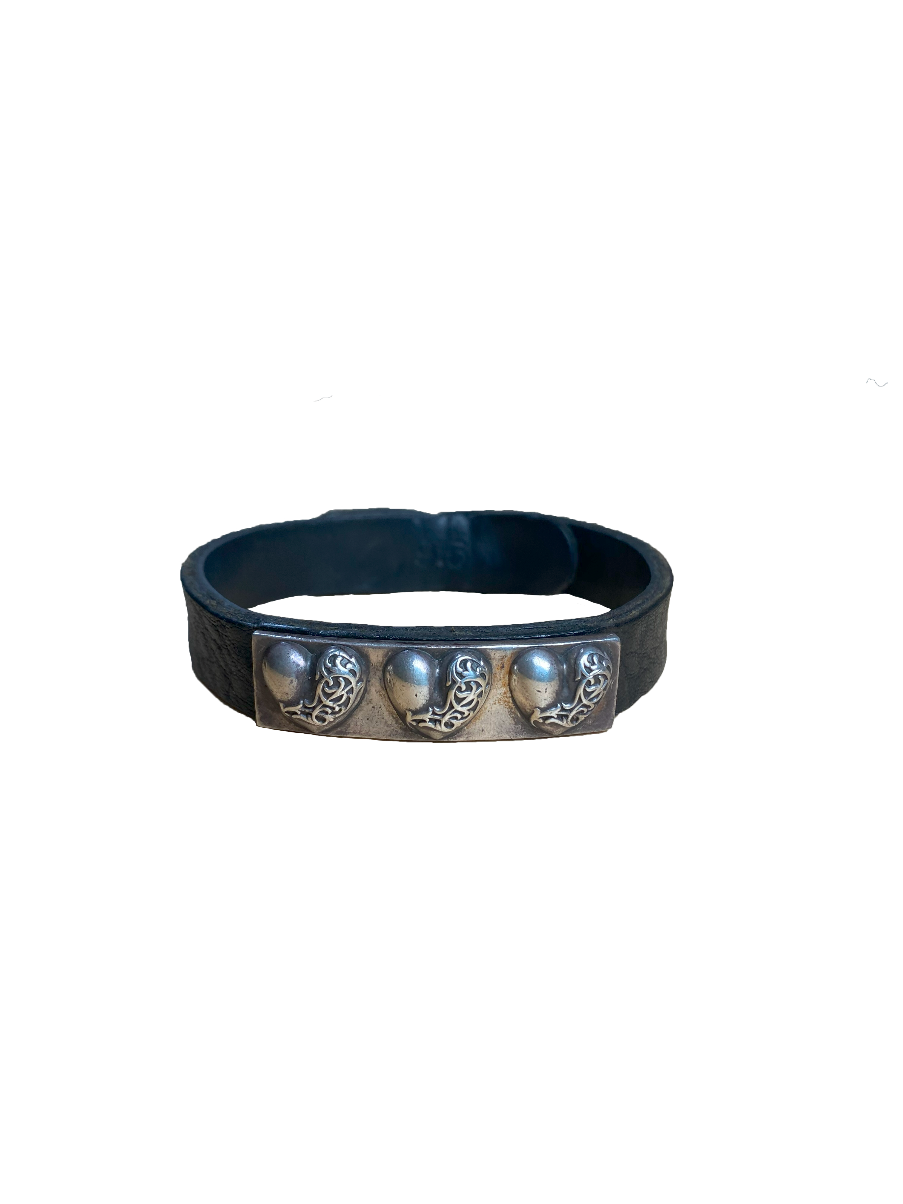 Chrome Hearts Heart Plate Bracelet - 9.5