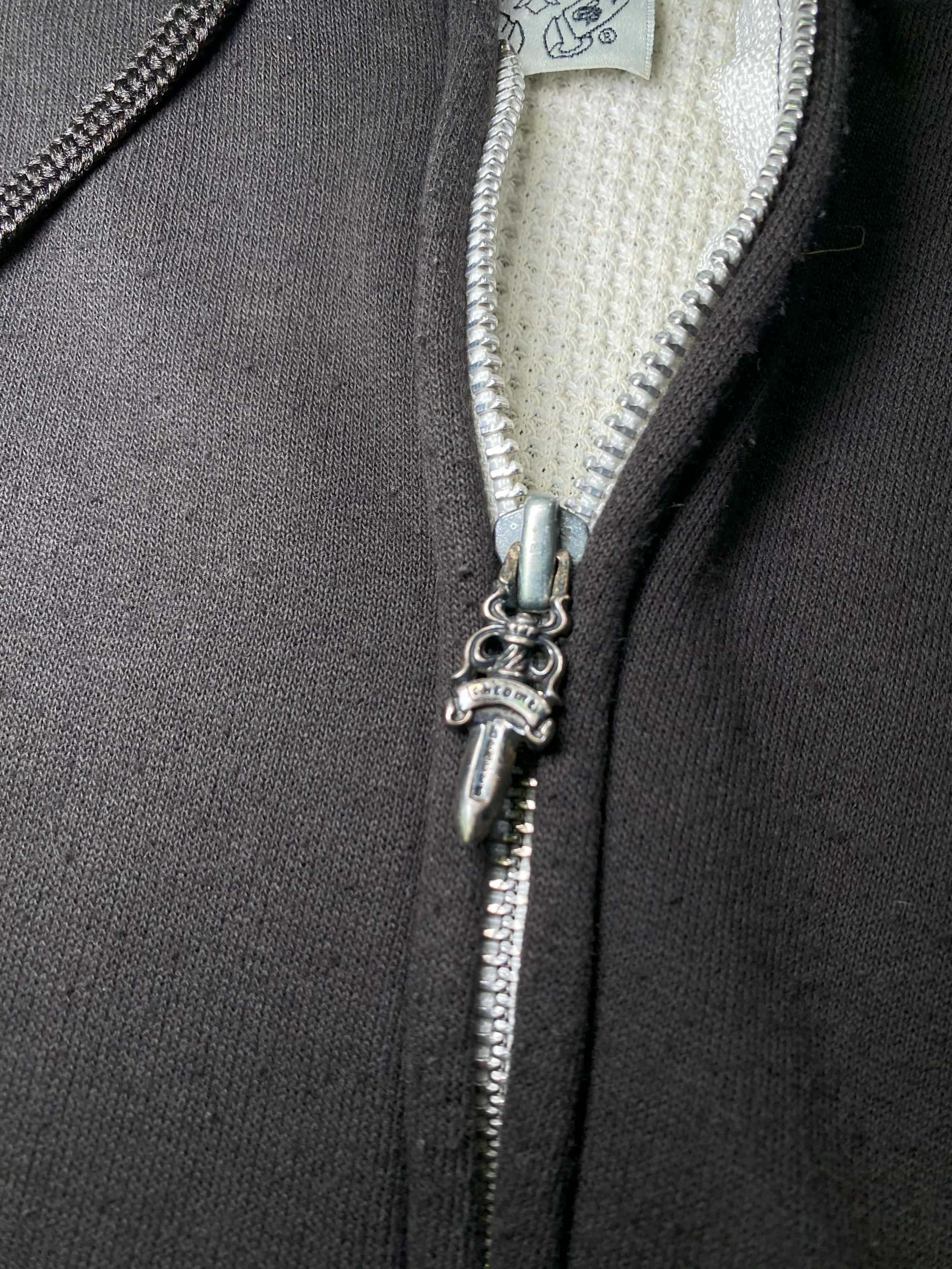 90s Chrome Hearts Horseshoe Thermal Zip-up - XL