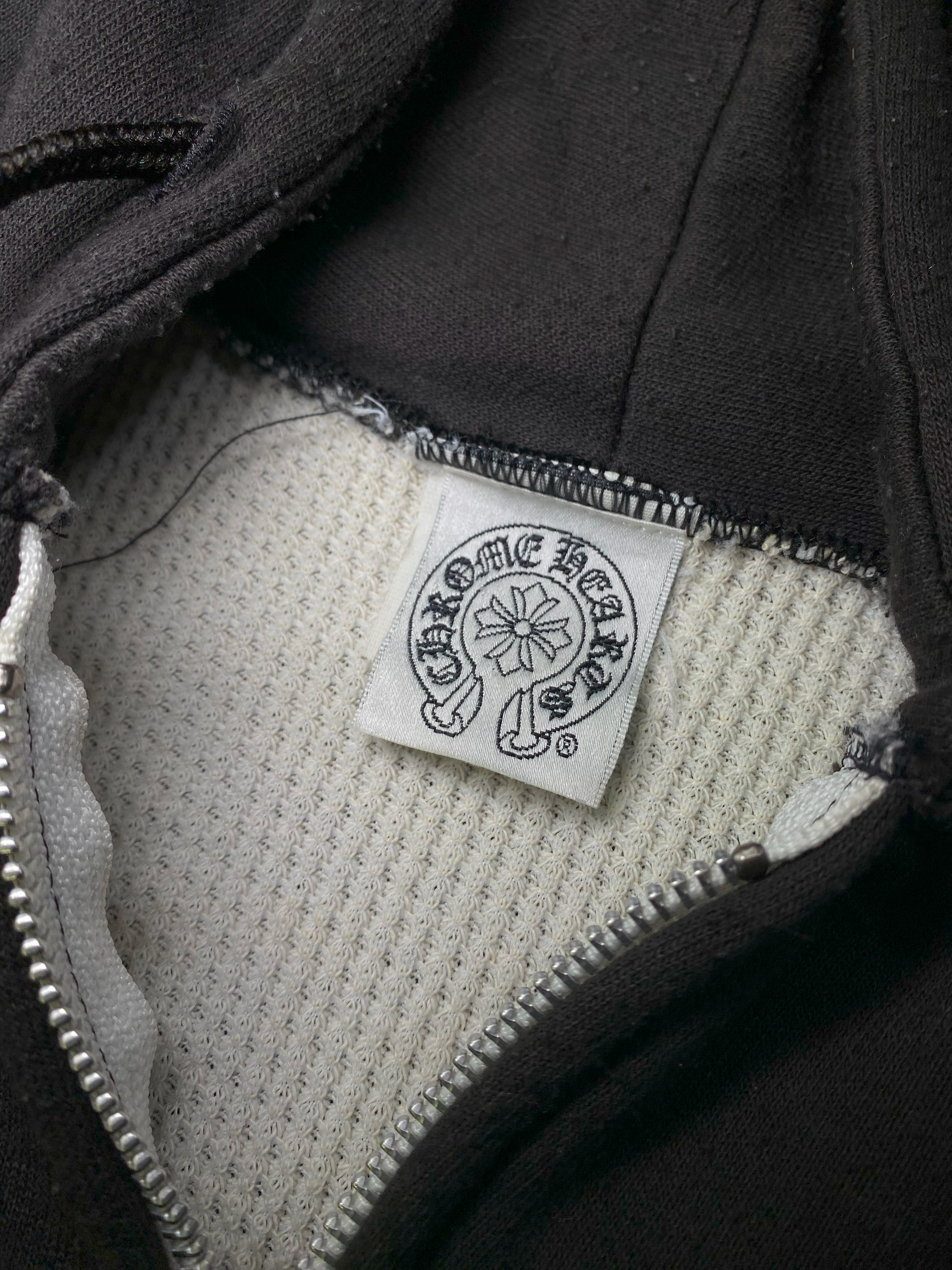 90s Chrome Hearts Horseshoe Thermal Zip-up - XL