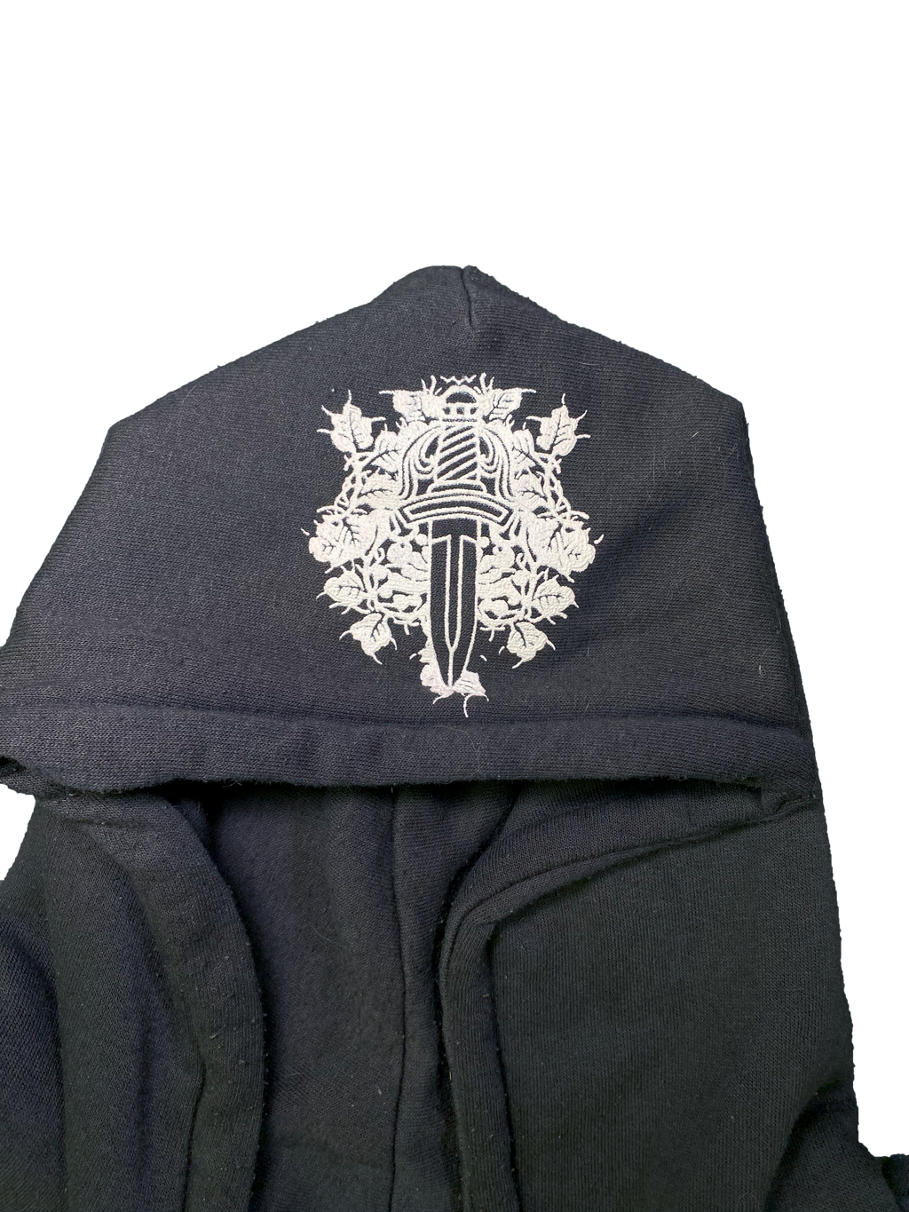90s Chrome Hearts Horseshoe Thermal Zip-up - XL