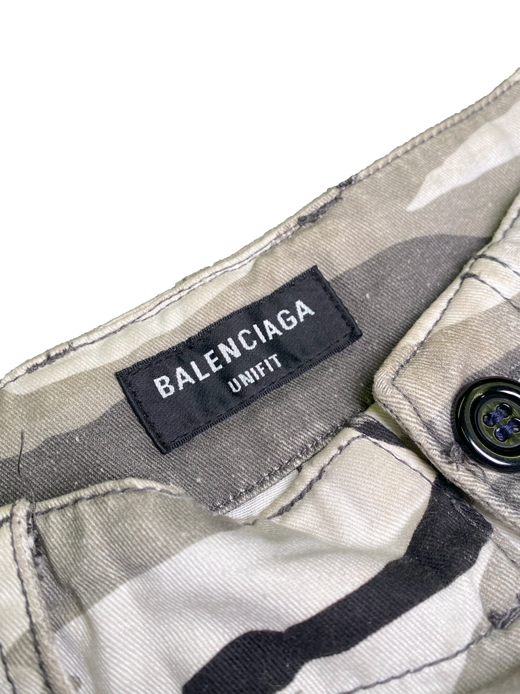 Balenciaga Double Waist Camo/Jeans - M