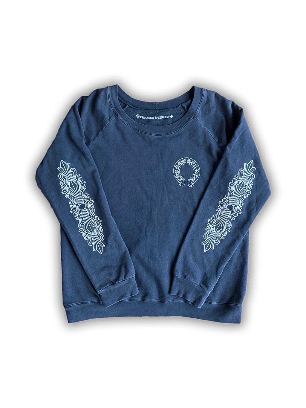 Chrome Hearts Grey Floral Crewneck Sweatshirt - M