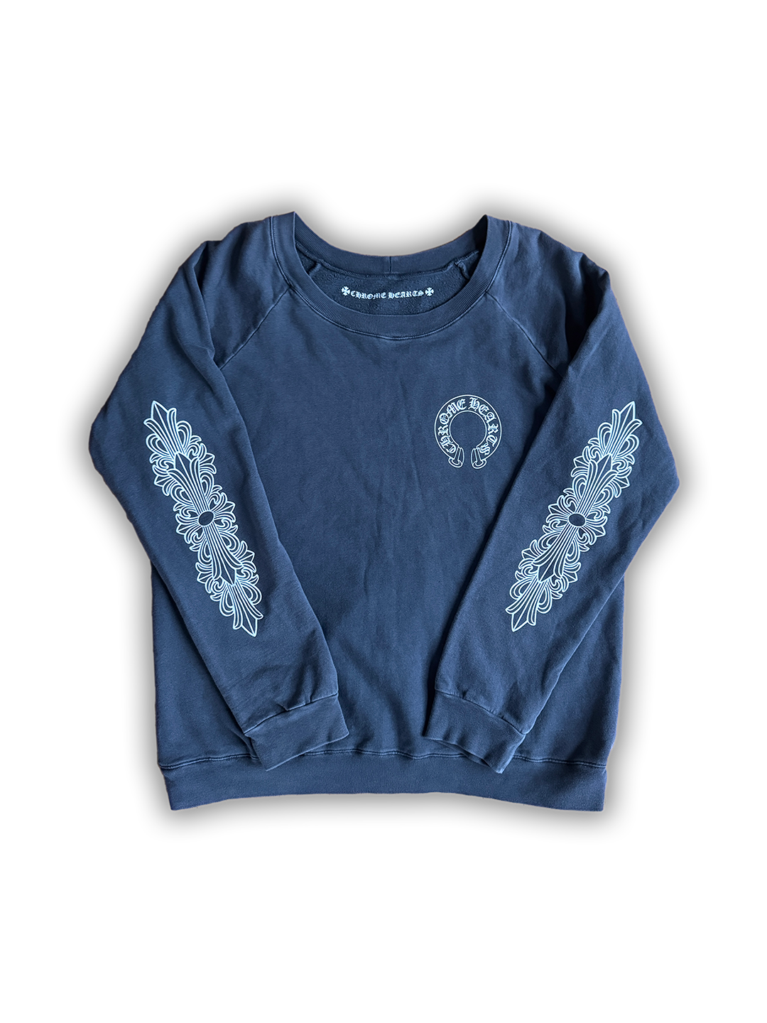 Chrome Hearts Grey Floral Crewneck Sweatshirt - M