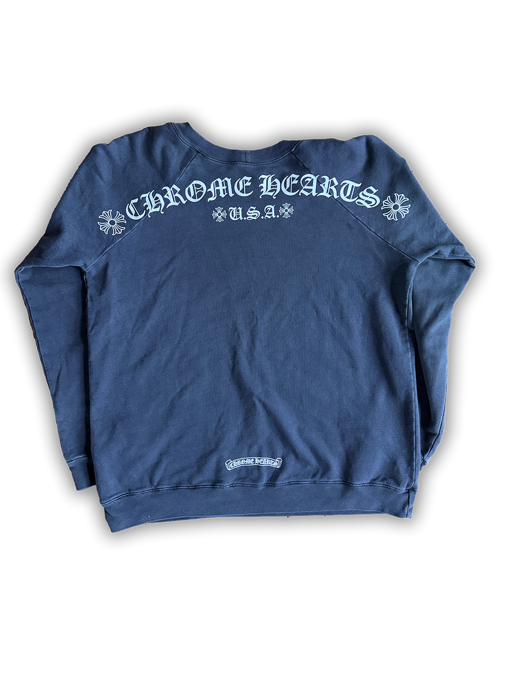 Chrome Hearts Grey Floral Crewneck Sweatshirt - M
