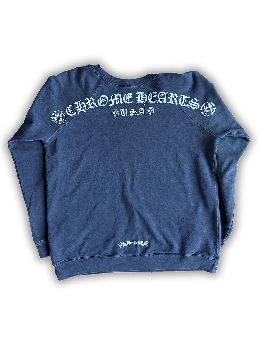 Chrome Hearts Grey Floral Crewneck Sweatshirt - M