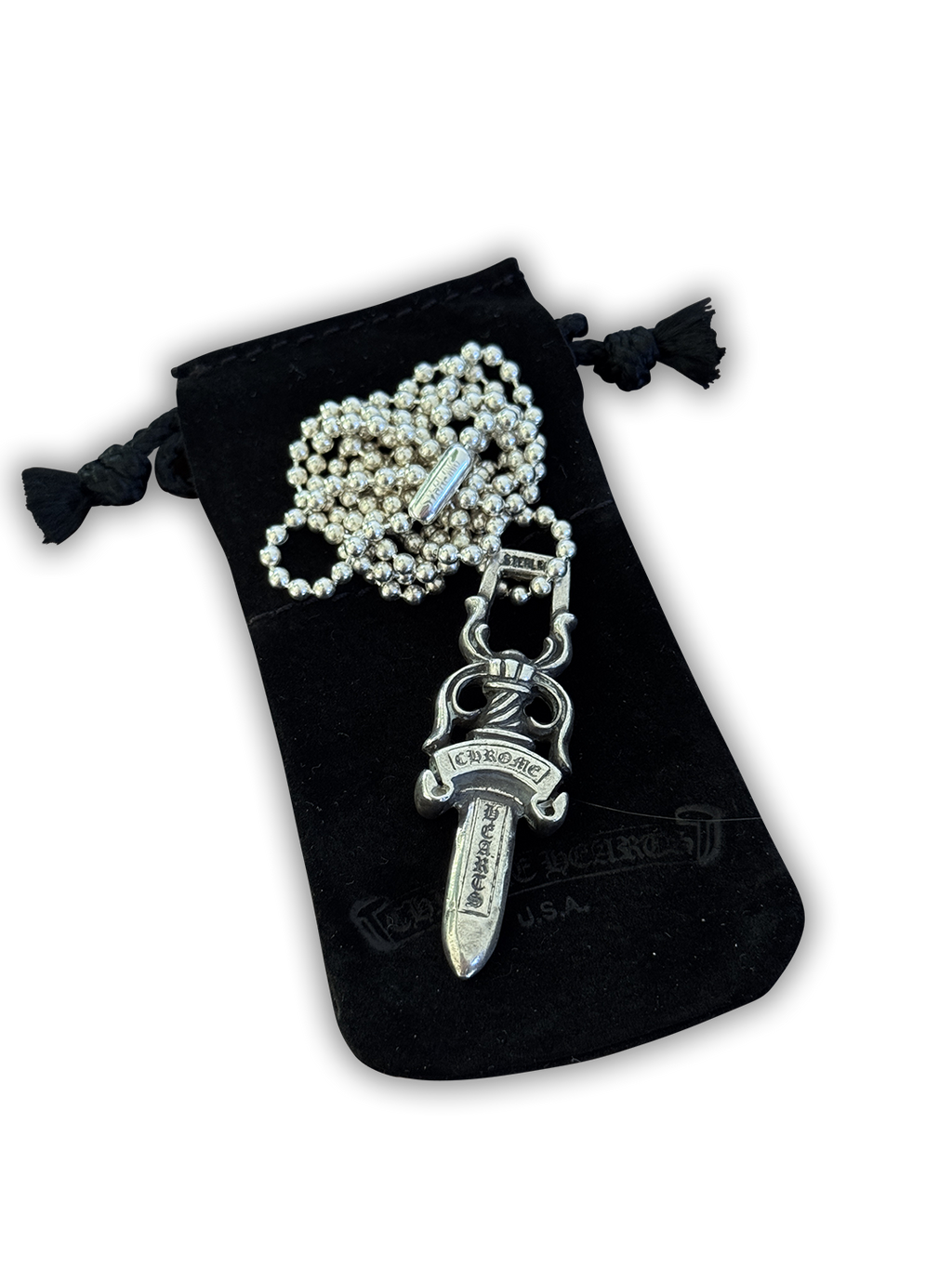 Chrome Hearts Large #10 Dagger Necklace - OS