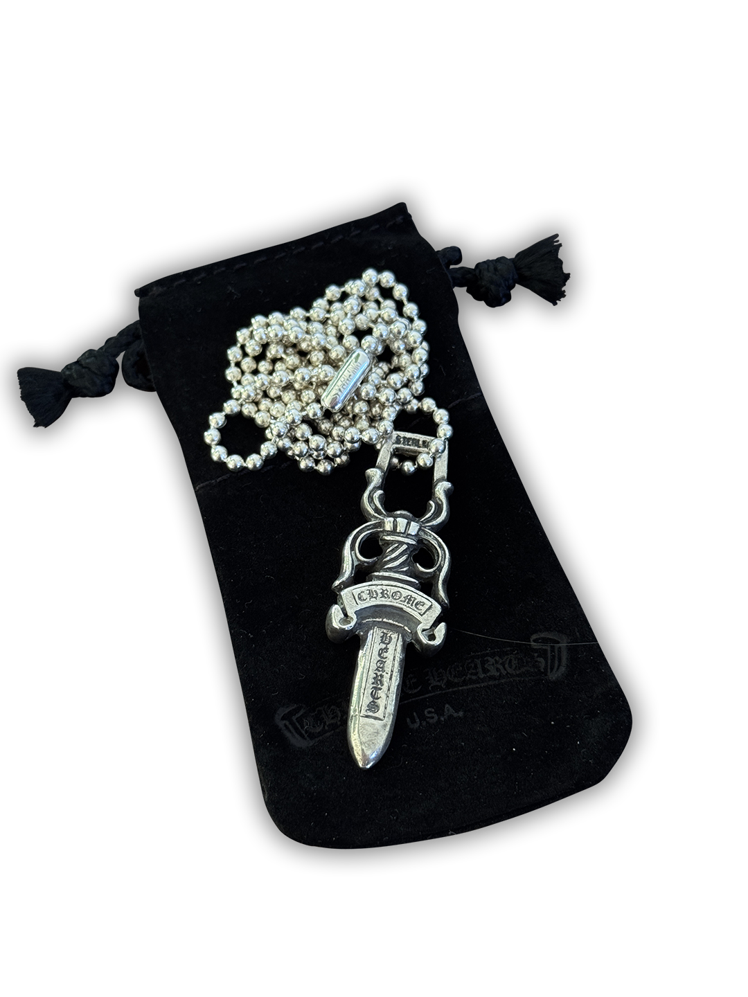 Chrome Hearts Large #10 Dagger Necklace - OS