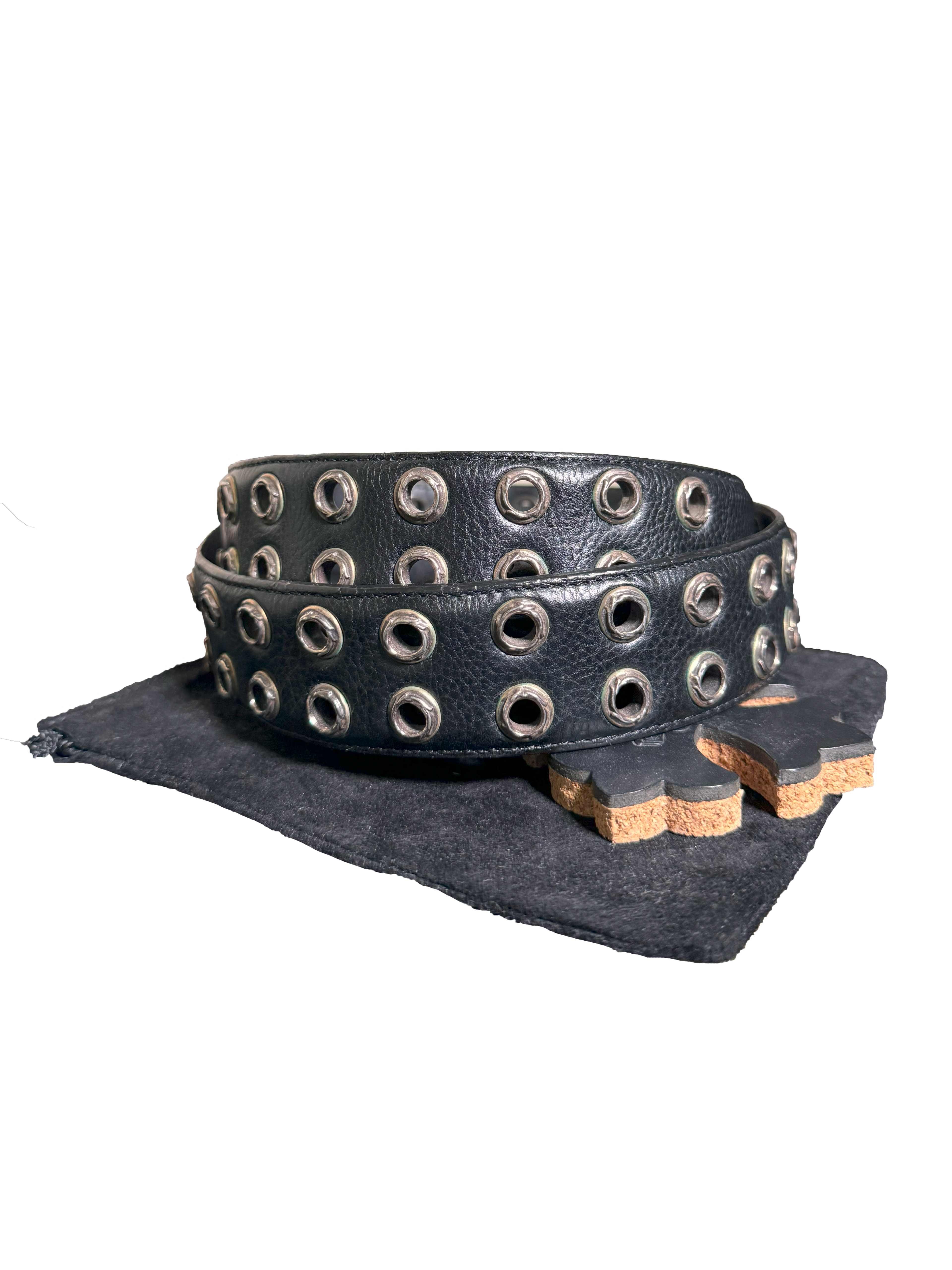 Chrome Hearts Oval Belt w/ Grommet Strap - 32