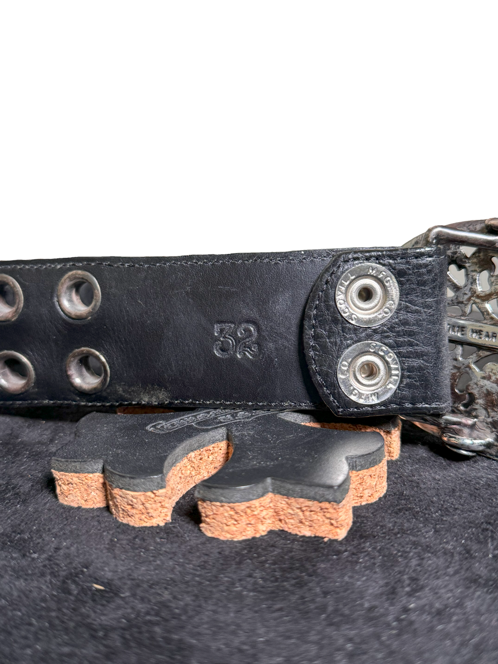 Chrome Hearts Oval Belt w/ Grommet Strap - 32