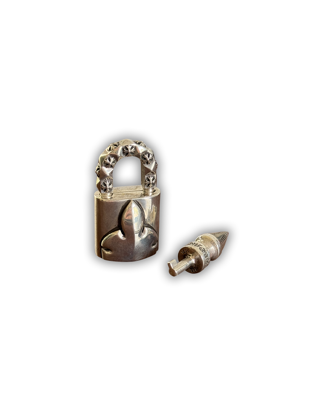 Chrome Hearts 'Love's Not Dead' Flerknee Padlock & Key - OS