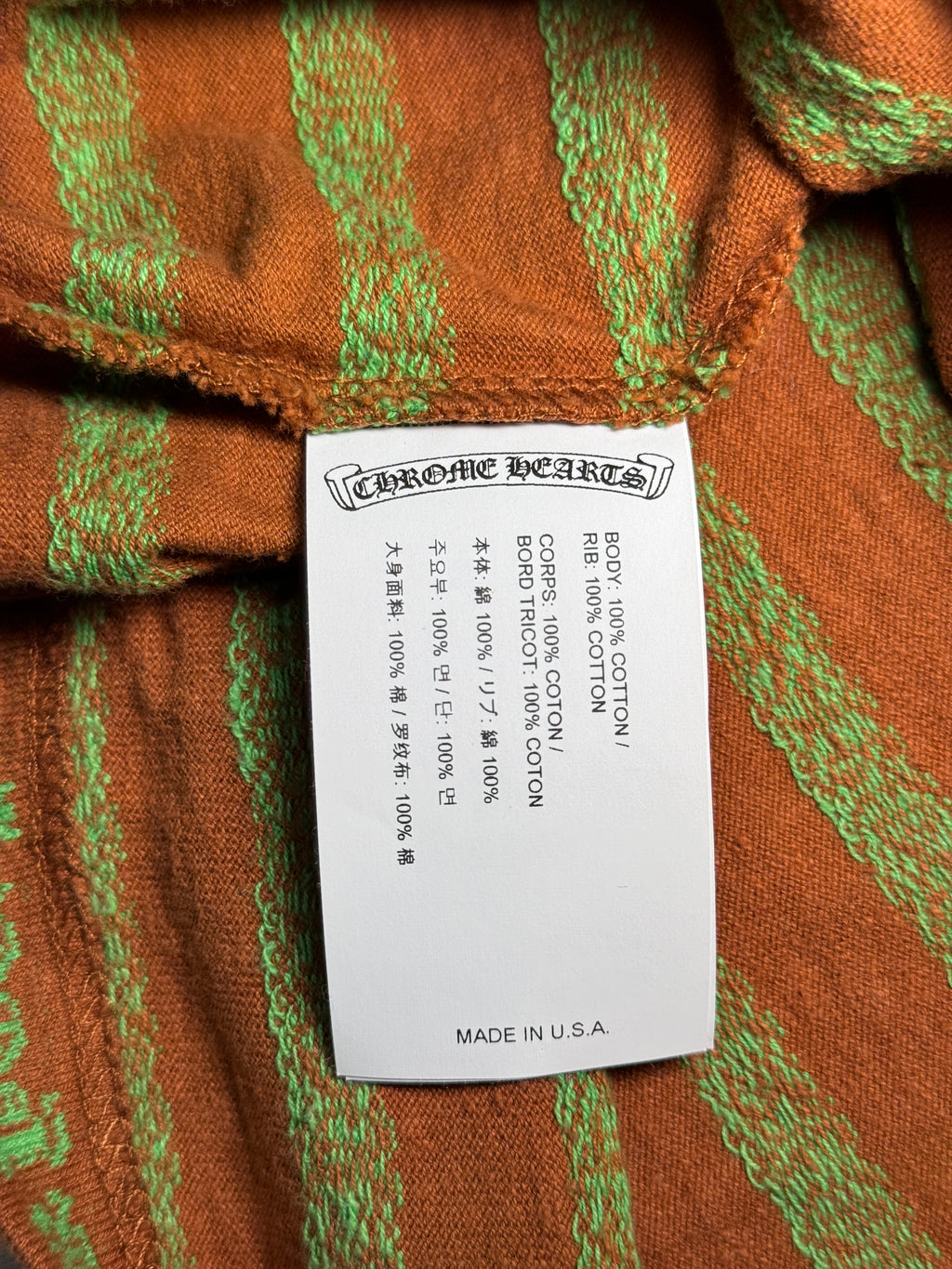 Chrome Hearts 'Teens From Mars' F*ck You Stripes Tee - XL