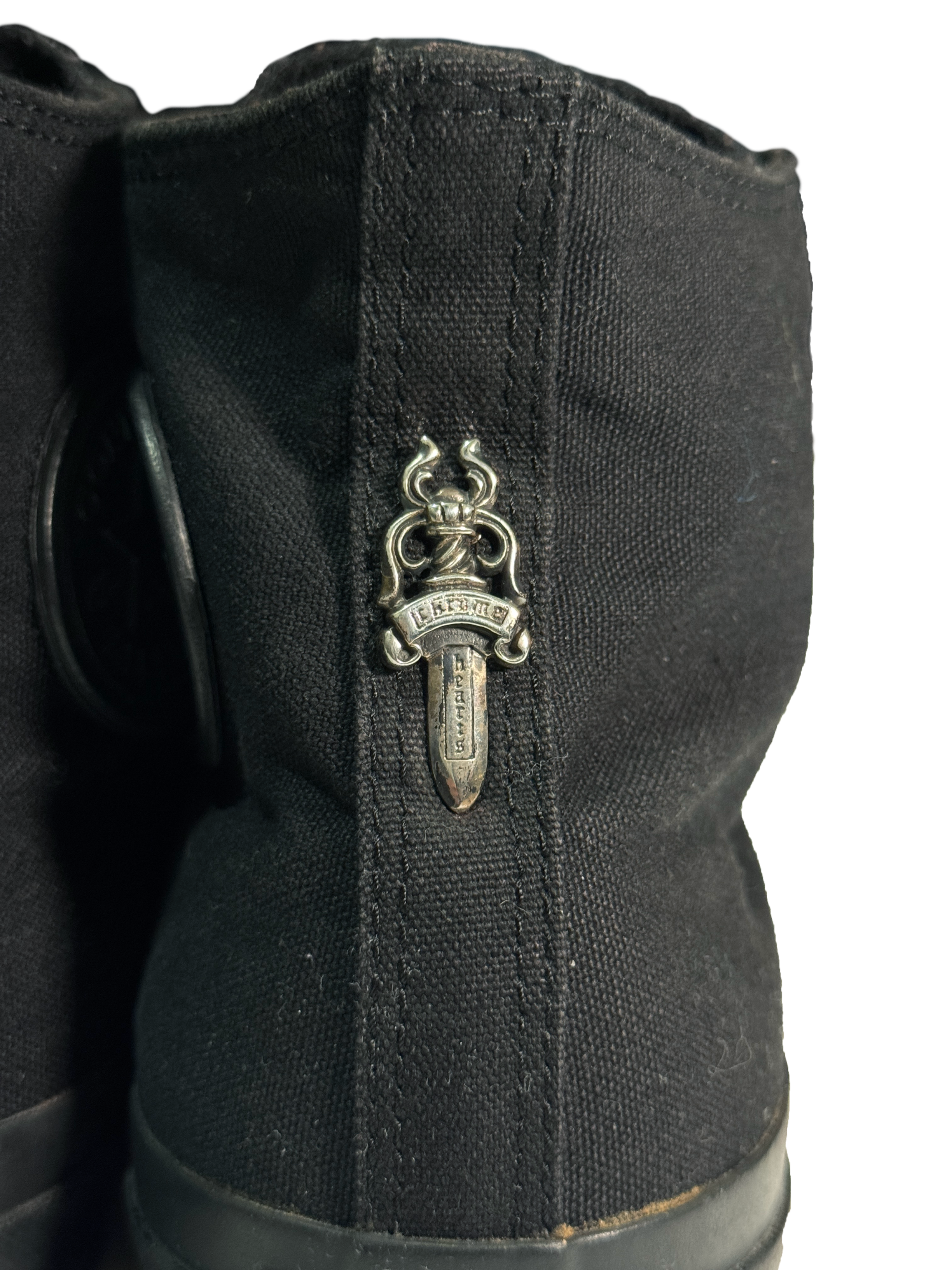 Chrome Hearts Black Converse - 9.5