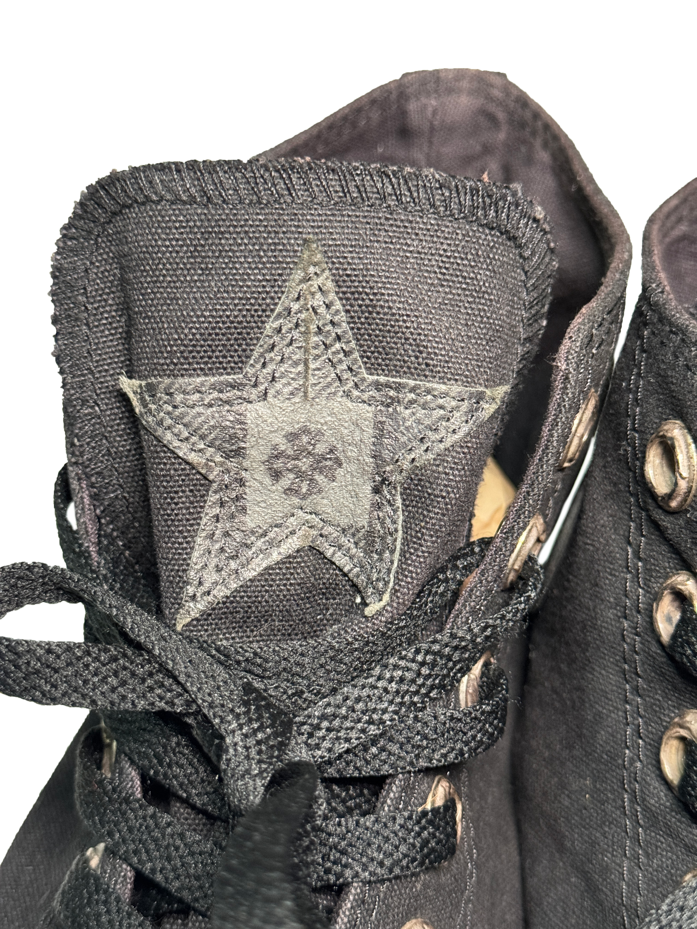 Chrome Hearts Black Converse - 9.5