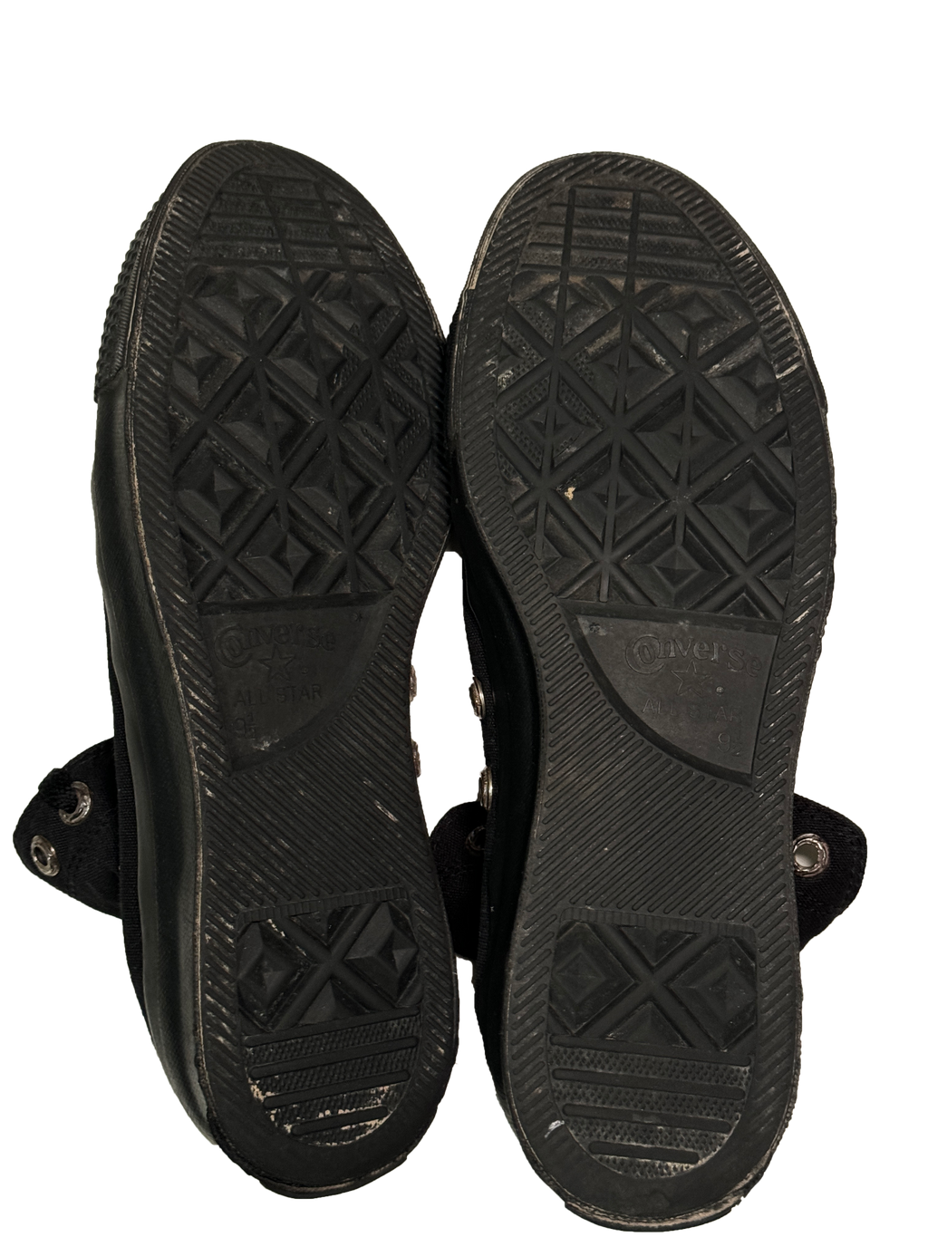 Chrome Hearts Black Converse - 9.5