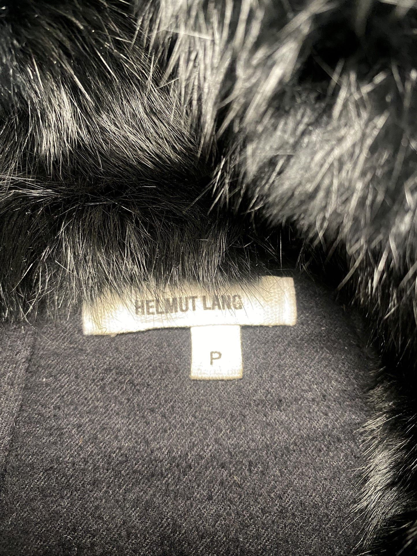 00s Helmut Lang Rabbit Fur Coat - S