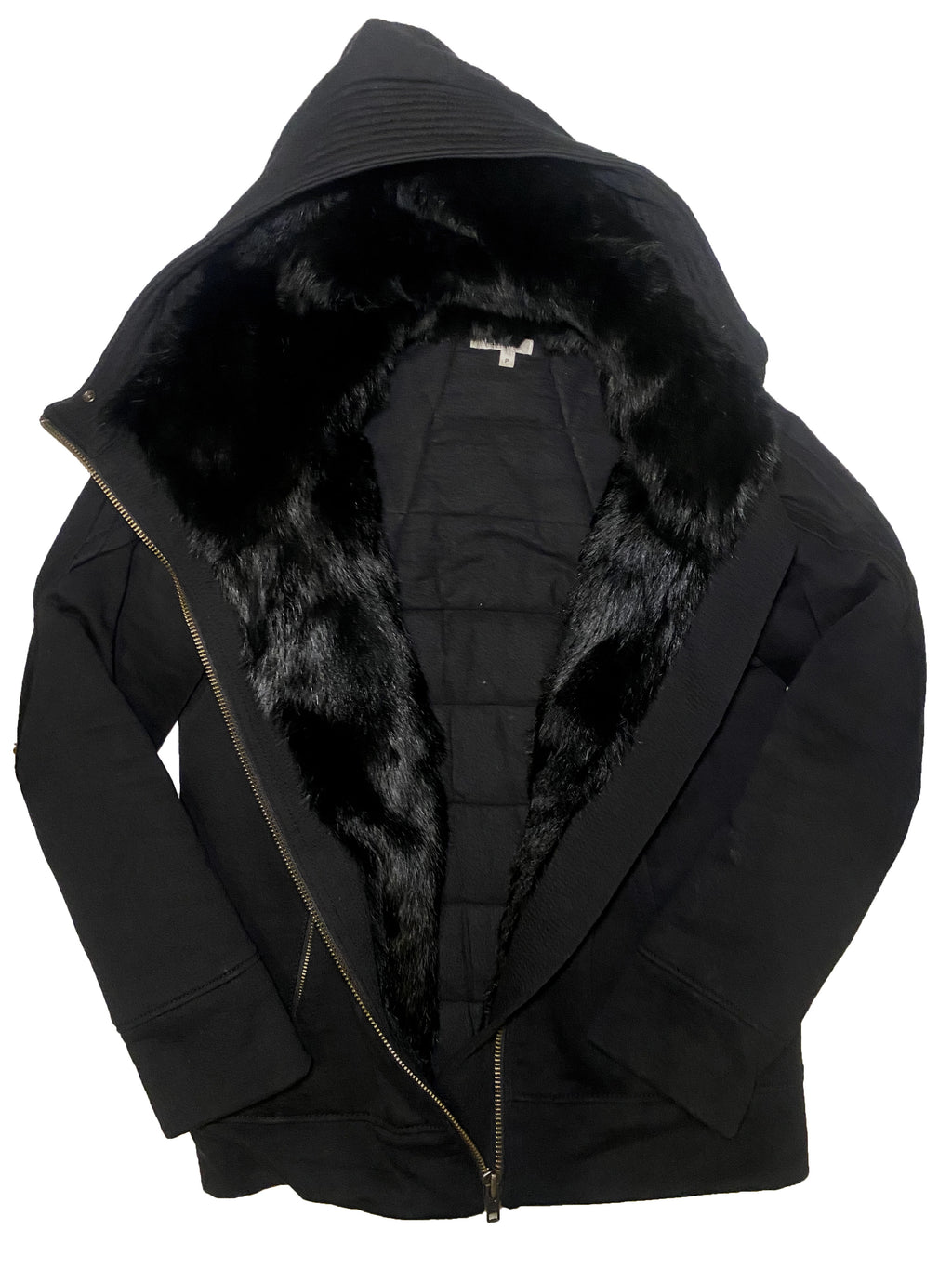 00s Helmut Lang Rabbit Fur Coat - S