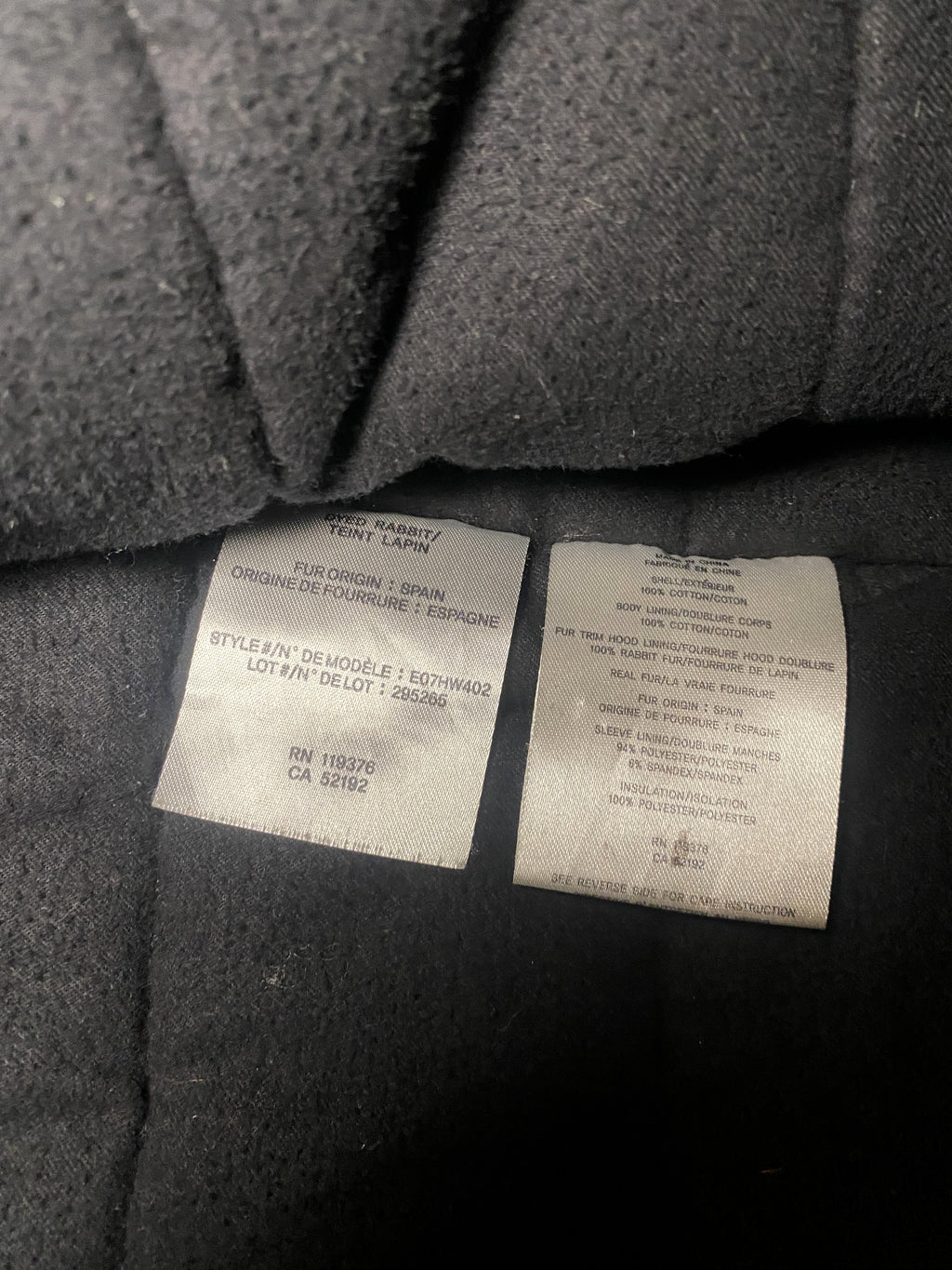 00s Helmut Lang Rabbit Fur Coat - S