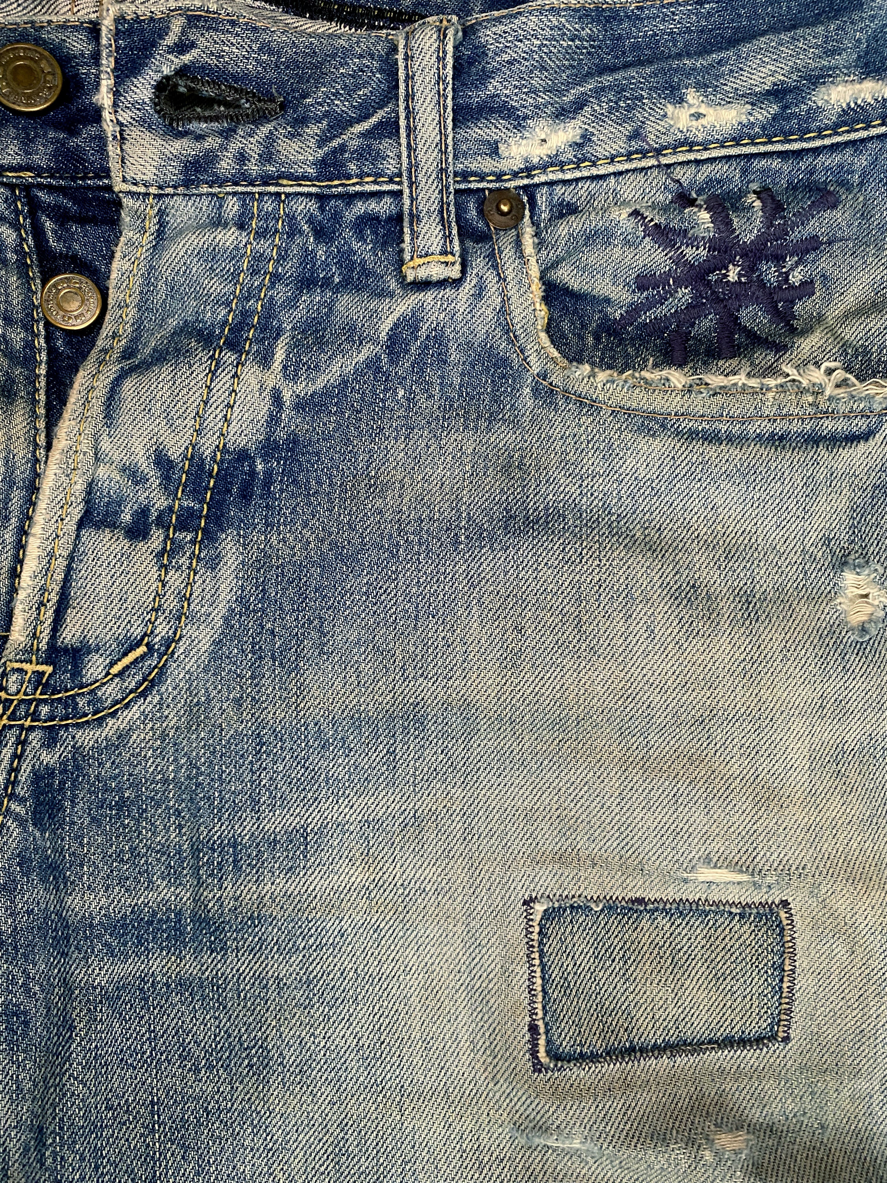 00s Hysteric Glamour Patch Jeans - 32