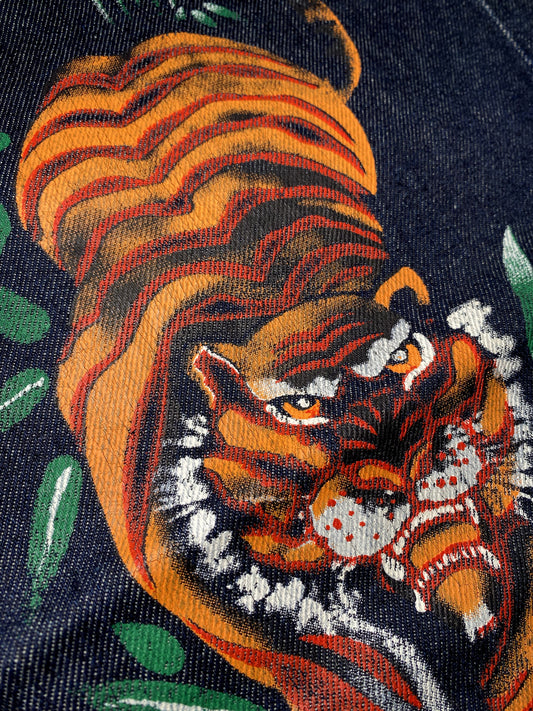 2007 Evisu Hand Painted Tiger Denim - 34